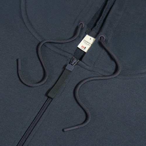 Толстовка мужская на молнии с капюшоном EVEREST 2, т-син, 4XL, 50 % хлопок, 50% полиэстер, 260 г/м2