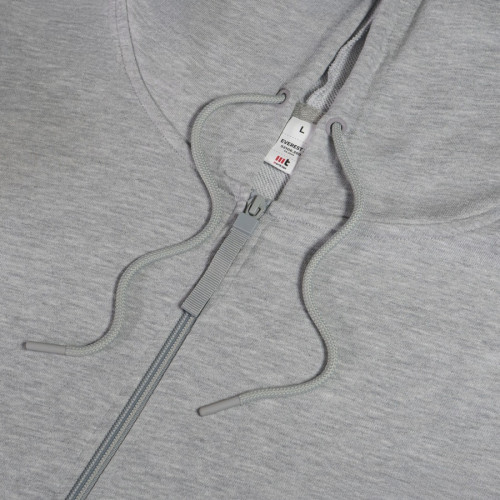 Толстовка мужская на молнии с капюшоном EVEREST 2, св-с м, M, 50 % хлопок, 50% полиэстер, 260 г/м2