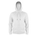 Толстовка мужская на молнии с капюшоном EVEREST, белый, XL, 50 % хлопок, 50% полиэстер, 260 г/м2